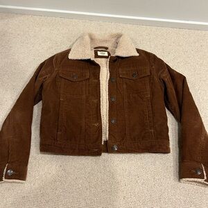 Marine Layer western-style corduroy cropped jacket